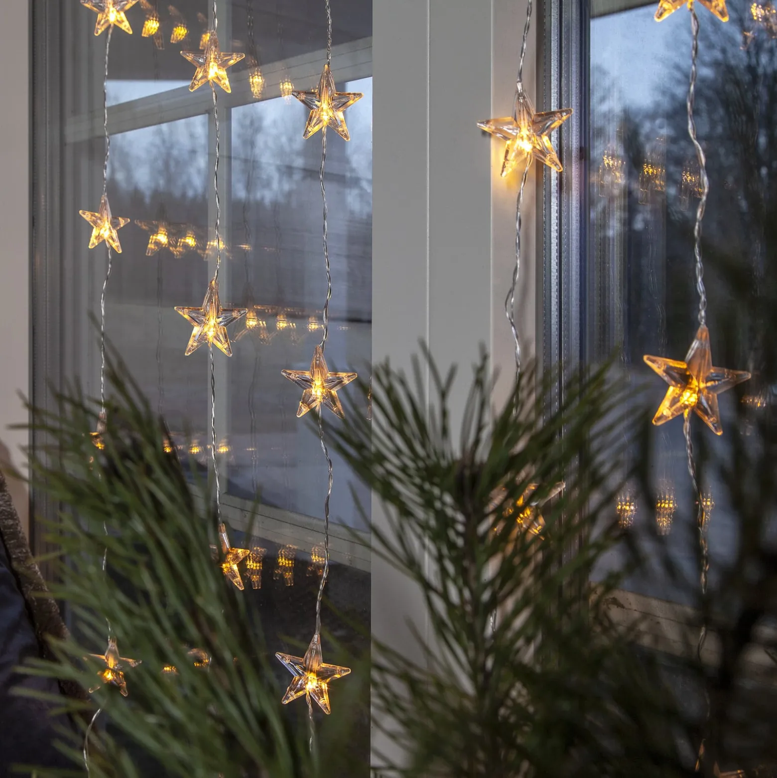 LED-Lichtervorhang Star Curtain, 30-flammig