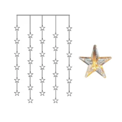 LED-Lichtervorhang Star Curtain, 30-flammig