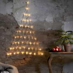 LED-Lichtervorhang Star 55-flammig