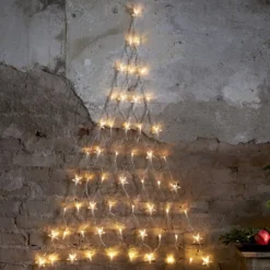 LED-Lichtervorhang Star 55-flammig
