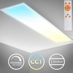 LED-Panel Brian CCT, weiß, 100 x 25 cm, Fernbedienung
