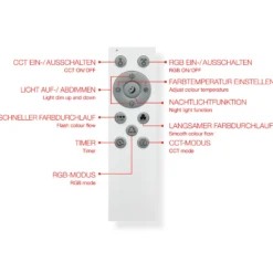 LED-Panel Centerback CCT RGB 45x45cm weiß