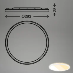 LED-Panel 7555 Lichtfarbe einstellbar, Ø 29,3 cm