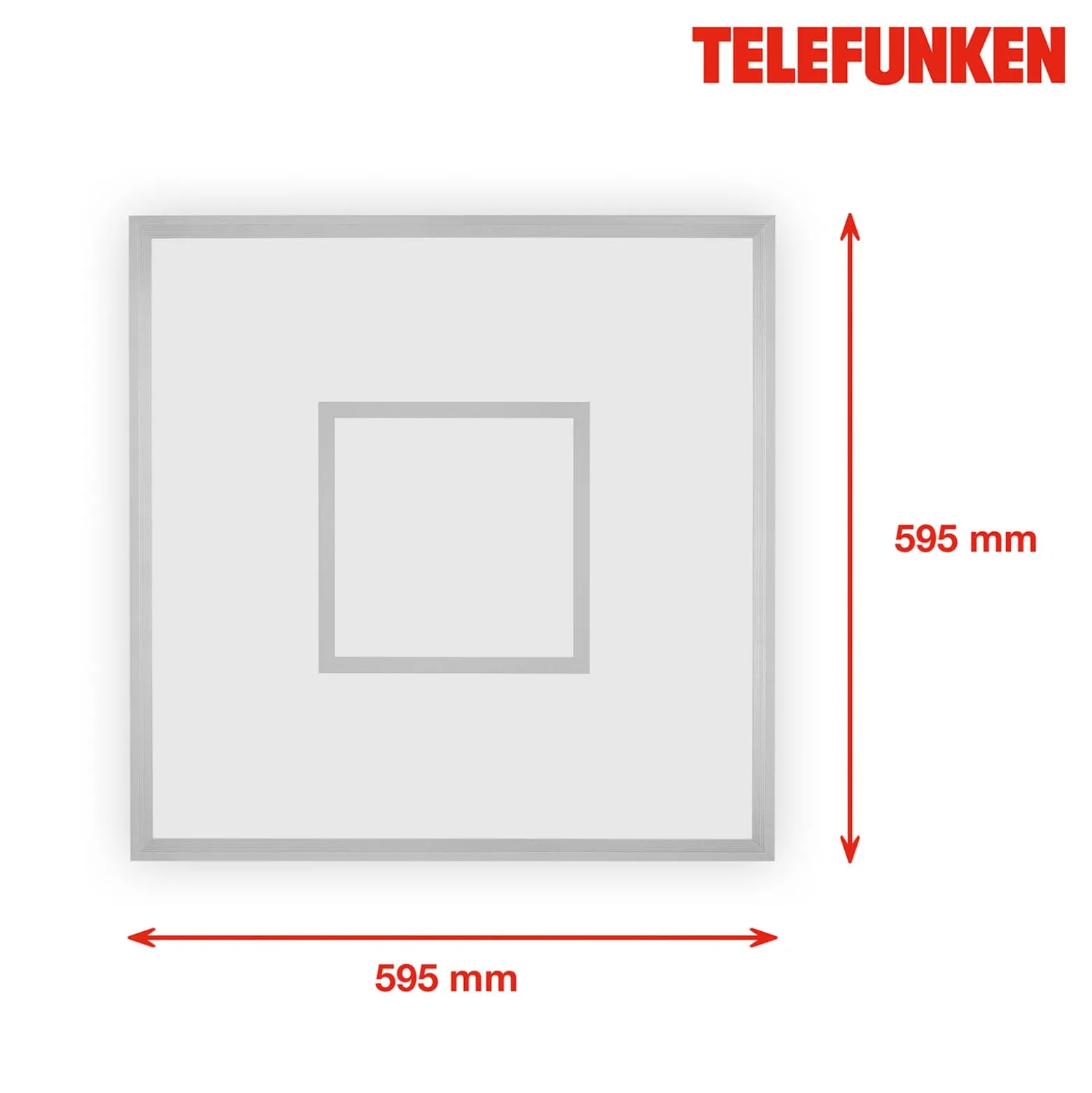 LED-Panel Magic Cento silber CCT RGB 60x60cm