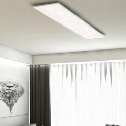 LED-Panel Pallas, weiß, dimmbar, CCT, 119,5x29,5cm