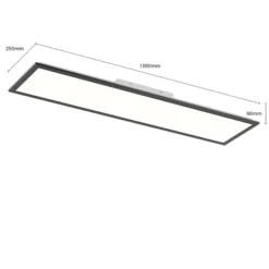 LED-Panel Piatto CCT Fernbedienung 100x25 schwarz