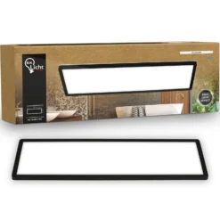 LED-Panel Shallow on/off, 58 x 20 cm, schwarz, 840 Backlight