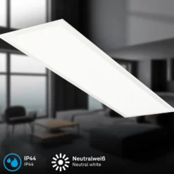LED-Panel Simple 100 x 25 cm, weiß, ultraflach, IP44, 4000 K