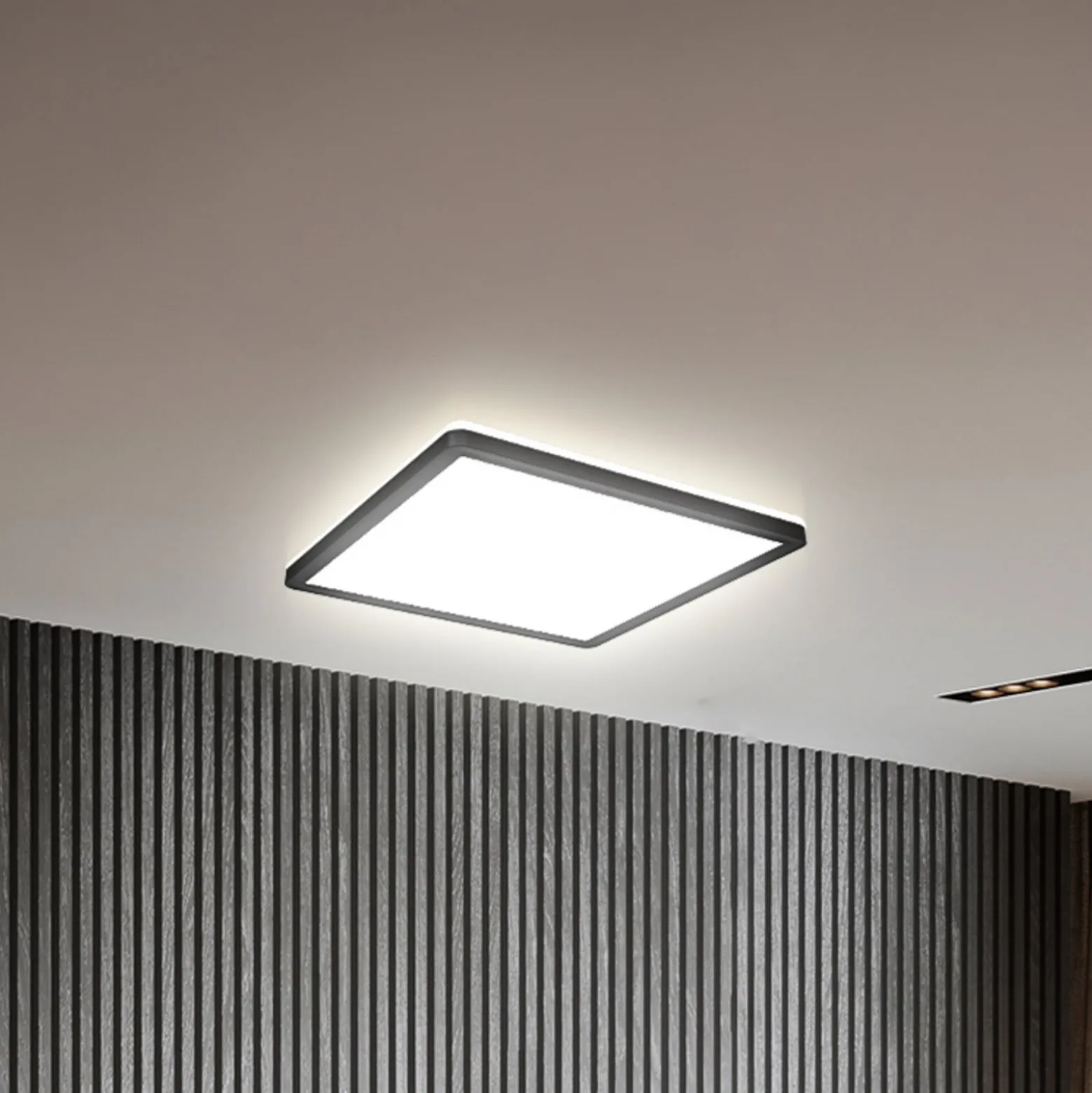 LED-Panel Slim Remote RGBW, 29 x 29 cm, schwarz, Backlight