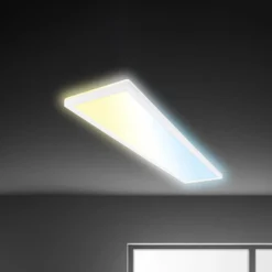 LED-Panel Tava CCT, weiß, 98 x 20 cm, Backlight, Kunststoff