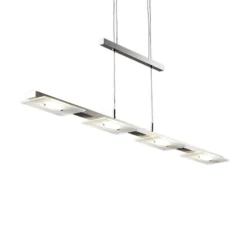 LED-Pendel Dina, 4-fl., nickel, höhenverstellbar, 3.000 K