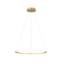 LED-Pendellampe Axis, Ø 60 cm, goldfarben, Metall, CCT