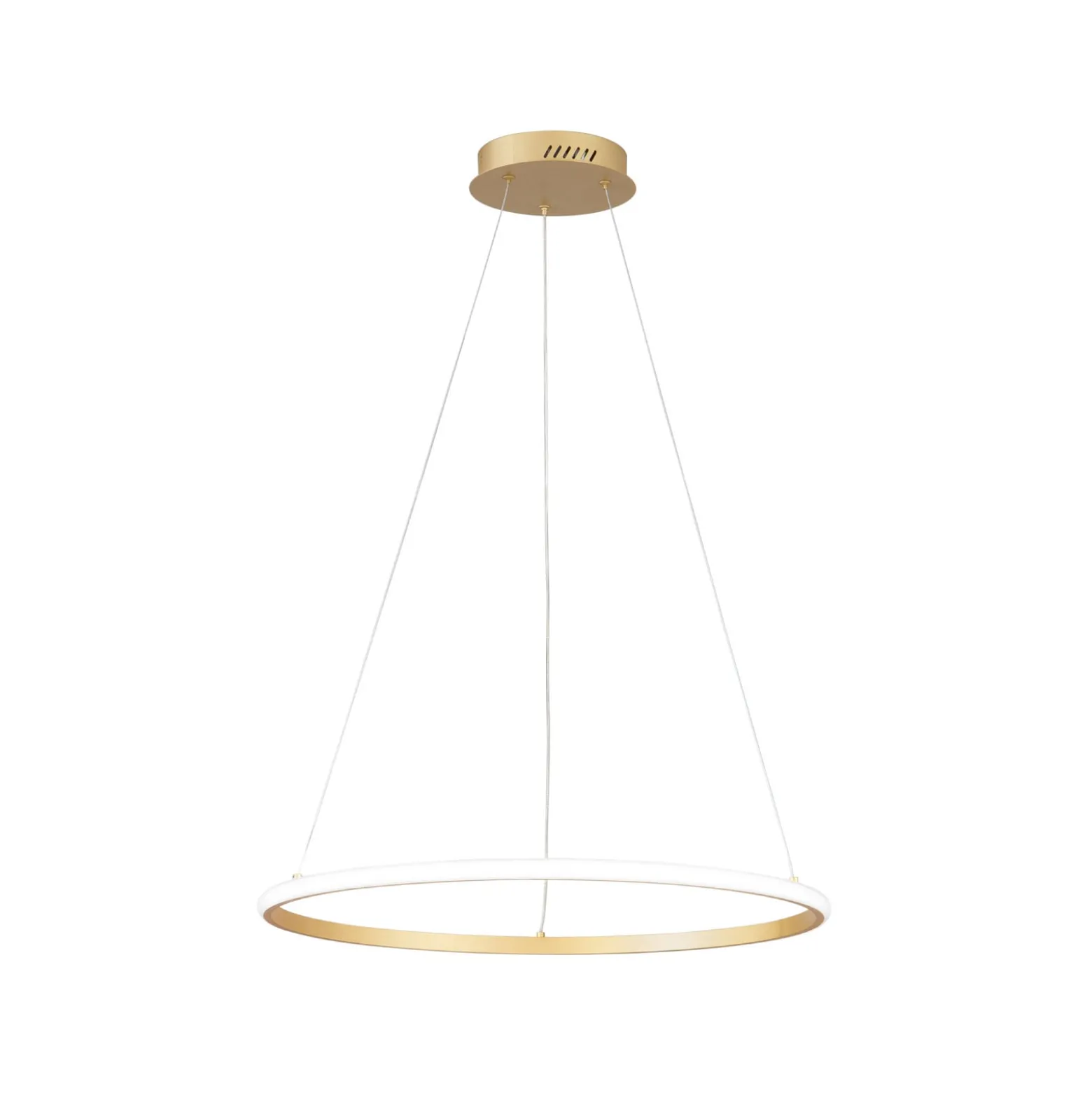 LED-Pendellampe Axis, Ø 60 cm, goldfarben, Metall, CCT