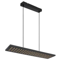 LED-Pendellampe Dolores, schwarz matt/schwarz