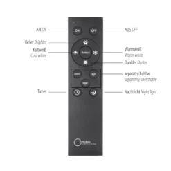 LED-Pendellampe PURE Clipse, grau, Ø 20 cm CCT Dimmer 2-flg