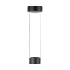 LED-Pendellampe PURE Clipse, grau, Ø 20 cm CCT Dimmer 2-flg