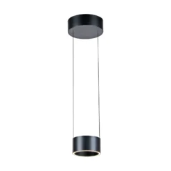 LED-Pendellampe PURE Clipse, grau, Ø 20 cm CCT Dimmer 2-flg