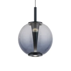 LED-Pendellampe PURE Infinity, grau/rauchgrau, Ø 18 cm, CCT