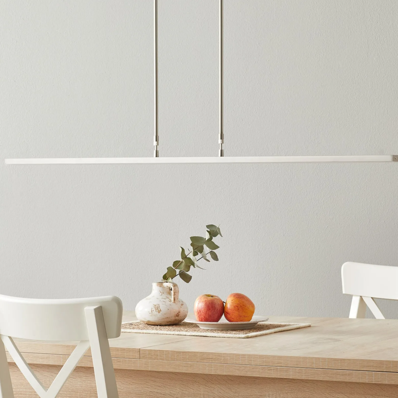 LED-Pendellampe Zelena, stahl, Länge 122 cm, Metall, CCT