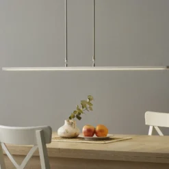 LED-Pendellampe Zelena, stahl, Länge 122 cm, Metall, CCT