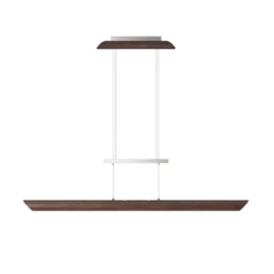 LED-Pendelleuchte Colombia S, Nussbaum