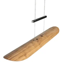 LED-Pendelleuchte Colombia XL, Asteiche natur