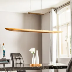 LED-Pendelleuchte Colombia XL, Eiche natur