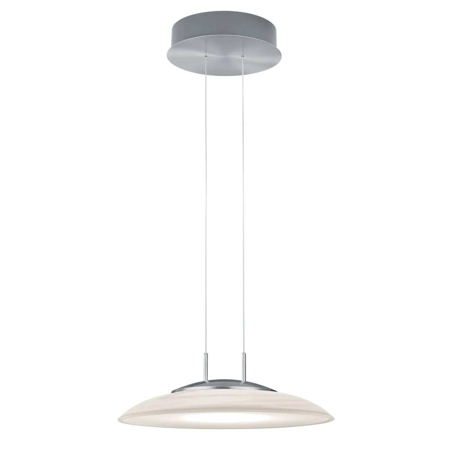 LED-Pendelleuchte Findus, nickel matt/chrom
