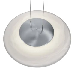 LED-Pendelleuchte Findus, nickel matt/chrom