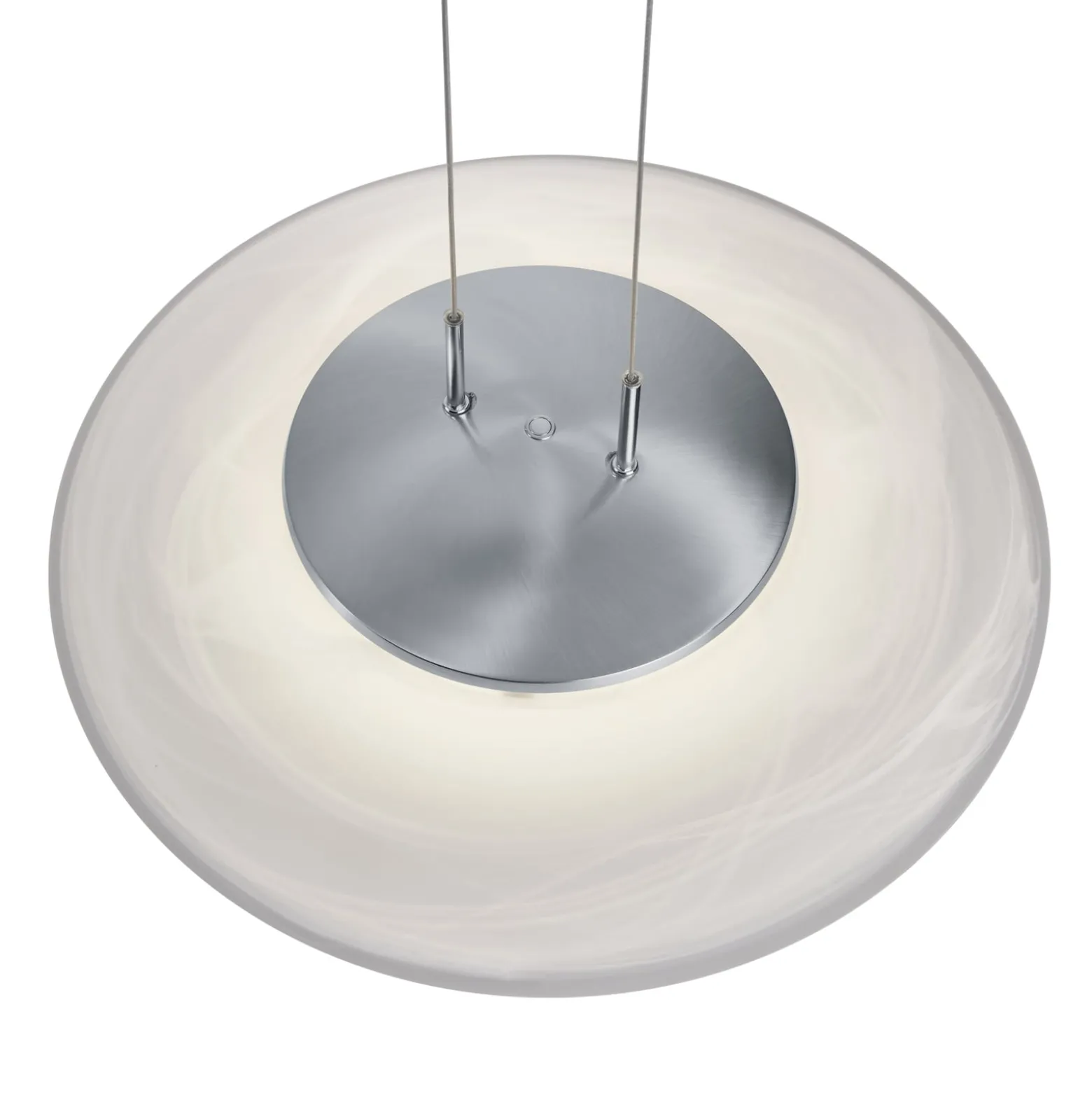 LED-Pendelleuchte Findus, nickel matt/chrom