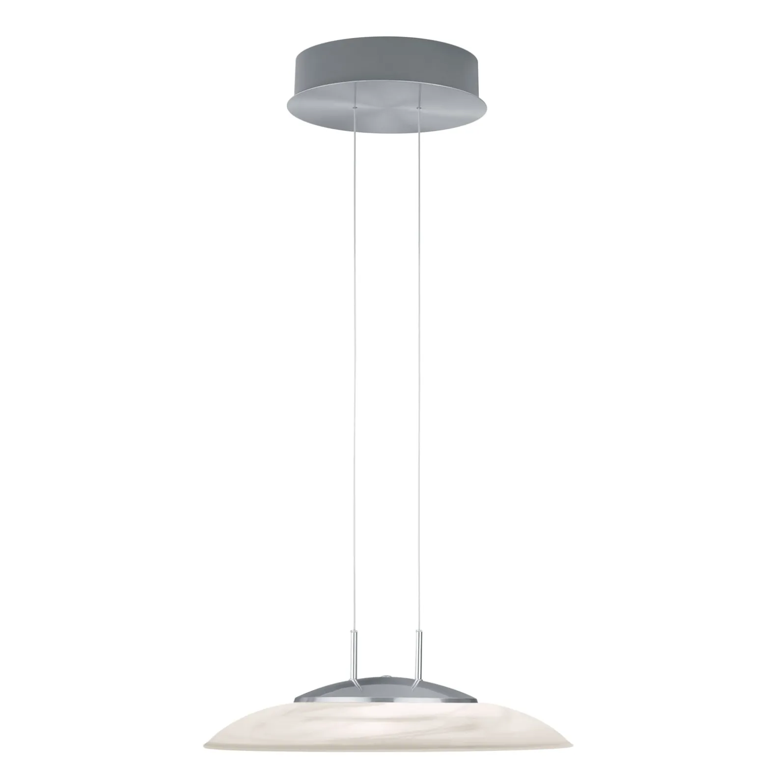 LED-Pendelleuchte Findus, nickel matt/chrom