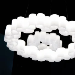 LED-Pendelleuchte Honey, dimmbar, rund, 58 cm