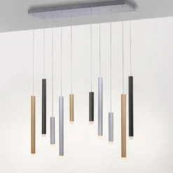 LED-Pendelleuchte PURE Gemin, bunt, 10-flammig