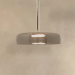 LED-Pendelleuchte 23053, rauchgrau, Glas, 1-flammig, Ø 42 cm