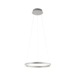 LED-Pendelleuchte Ritus, Ø 39,3cm, aluminium