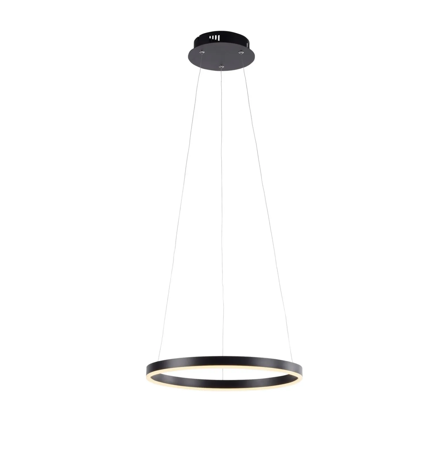 LED-Pendelleuchte Ritus, Ø 39,3cm, anthrazit