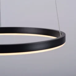 LED-Pendelleuchte Ritus, Ø 39,3cm, anthrazit