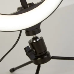 LED-Ringlampe Selfie Tripod, Handy-Halter USB CCT