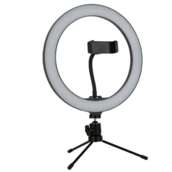 LED-Ringlampe Selfie Tripod, Handy-Halter USB CCT