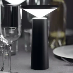 LEDS-C4 LED-Akku-Tischleuchte Cocktail, schwarz Höhe 21,5 cm