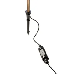 LEDS-C4 LED-Erdspießstrahler Juncus 1, braun, 2.700 K