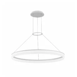 LEDS-C4 LED-Hängeleuchte CIRC Round, Ø 80 cm, weiß, Alu