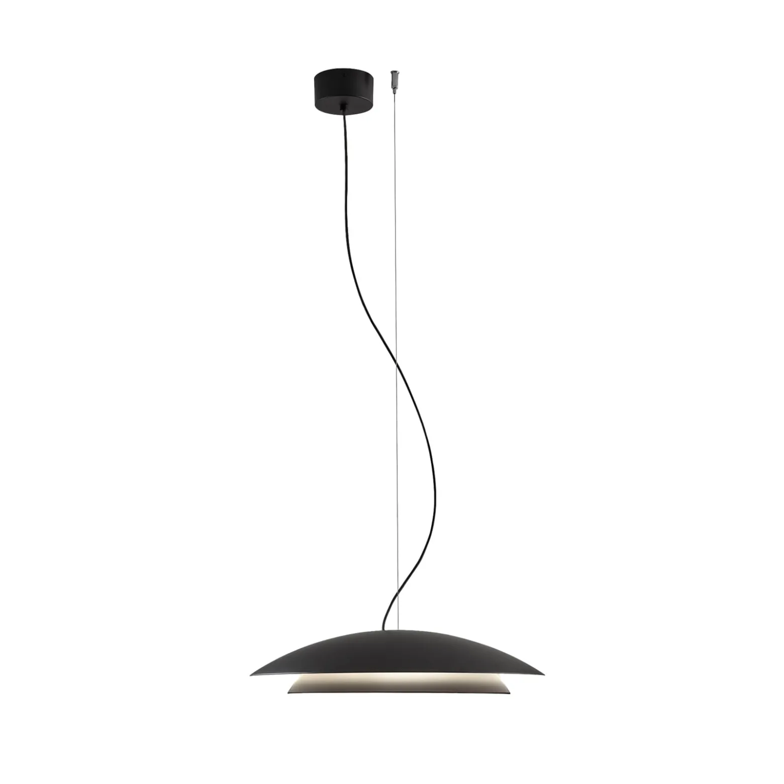 LEDS-C4 LED-Pendellampe Noway Big dezentral, schwarz, CCT