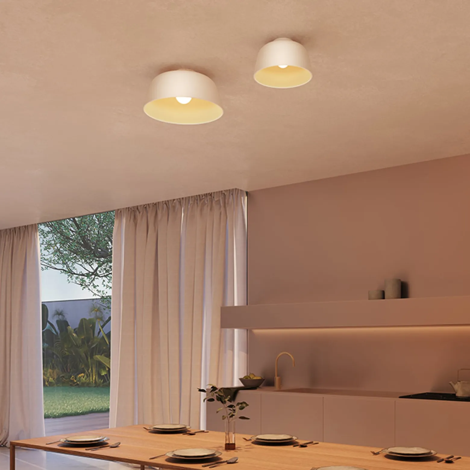 LEDS-C4 Miso Deckenleuchte Ø 43,3 cm weiß