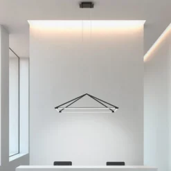 LEDS-C4 Tubs LED-Hängelampe matt-schwarz 120x80 cm