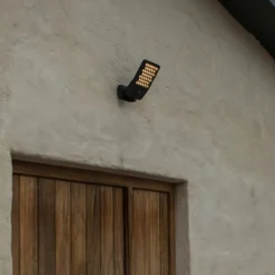 LED-Sensor-Außenwandlampe ATLANTIS, dunkelgrau, 22 cm, IP54