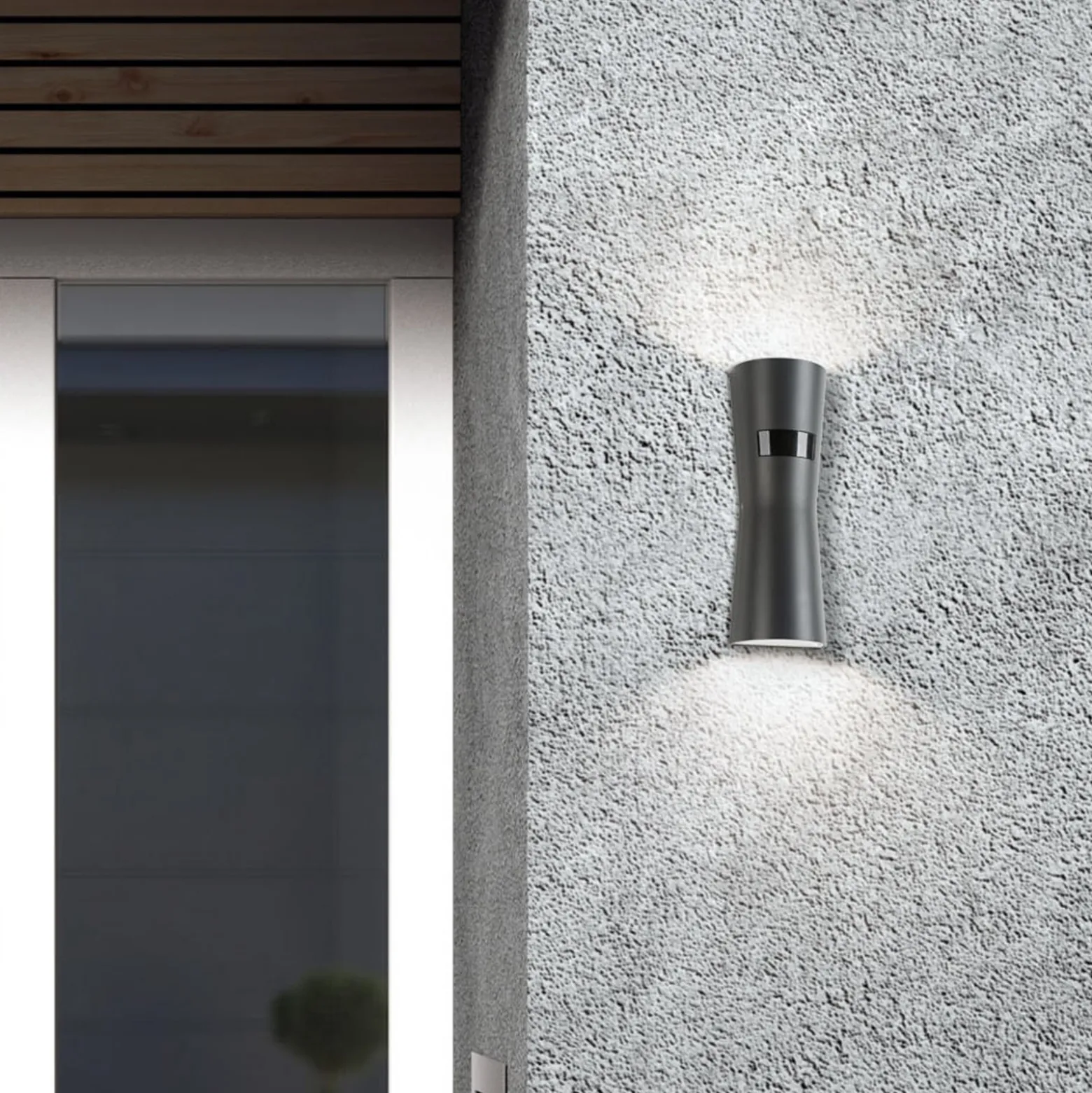 LED-Sensor-Außenwandlampe 5135, graphit, Metall, 26 cm, IP65