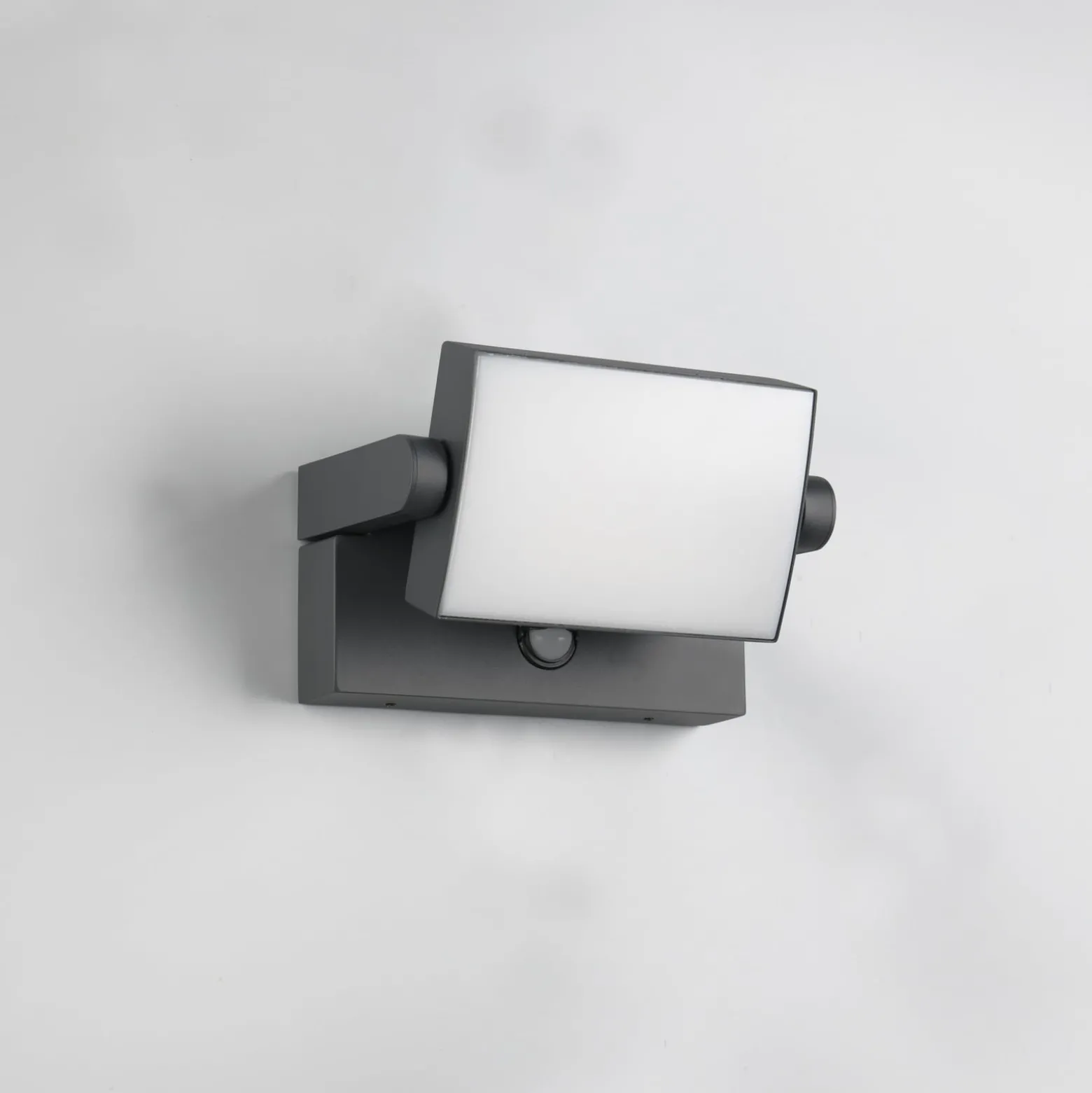 LED-Sensor-Außenwandlampe KANSAS anthrazit Breite 20 cm IP54