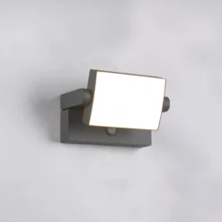 LED-Sensor-Außenwandlampe KANSAS anthrazit Breite 20 cm IP54