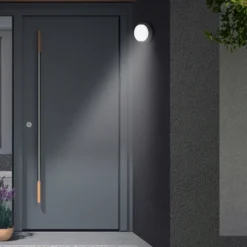 LED-Sensor-Außenwandleuchte Dortmund Ø17cm schwarz